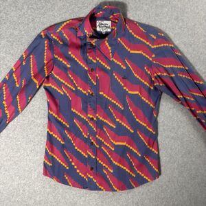 Vivienne Westwood Vintage Long Sleeve Embroidered Logo Orb Shirt Japan Size: 44